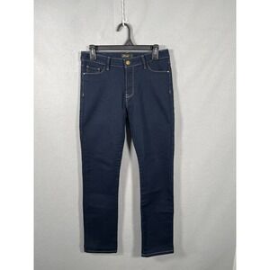 Fragile Jeans Womens 7 Blue Denim Dark Wash Everyday Wear Straight Leg Outdoor
